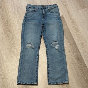 Joe’s Jeans Cropped Ankle Style Distressed “The Callie” Denim Jeans